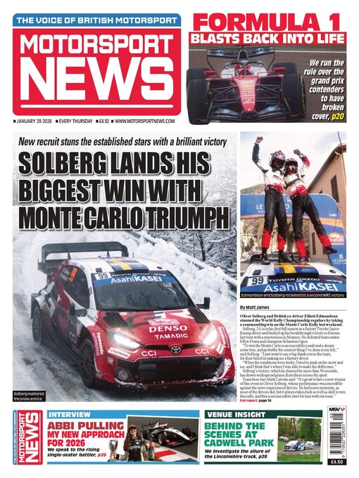Title details for Motorsport News by Kelsey Publishing Ltd - Available